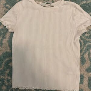 White ribbed top | H&M | Size 12-14